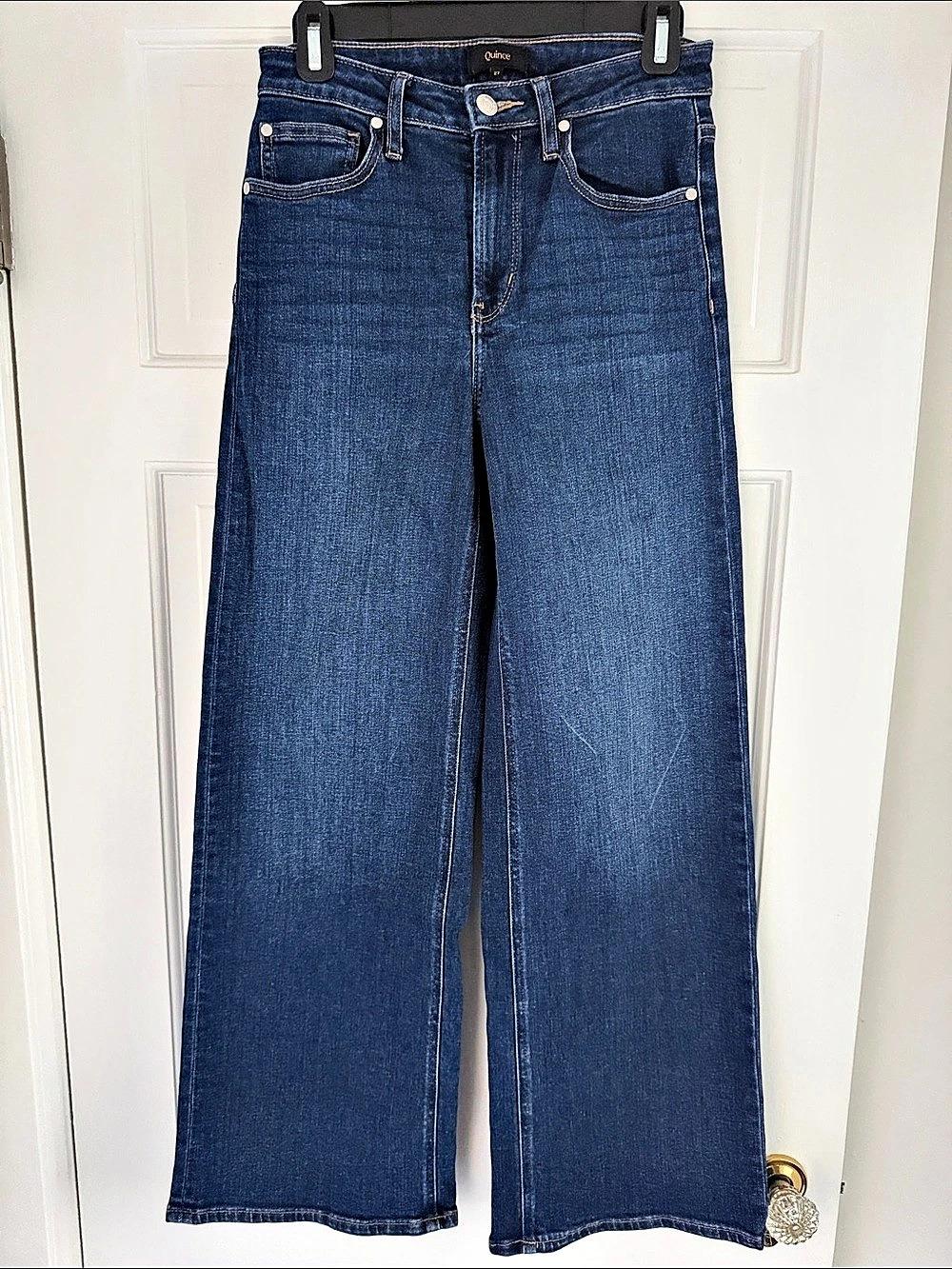 Quince, Bella Wide Leg Midnight Blue Jeans - 27 (30 inseam)